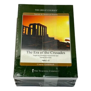 Great Courses Era of the Crusaders Parts 1 2 3 Book & DVDS Medieval History  New